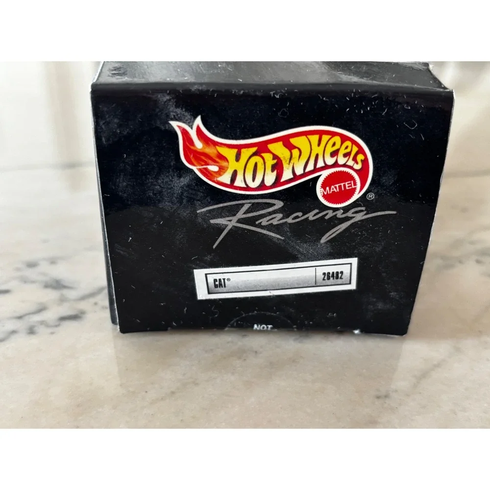 New Hot Wheels Racing Ward Burton 22 Caterpillar Black Chrome Deluxe 1:43 NASCAR